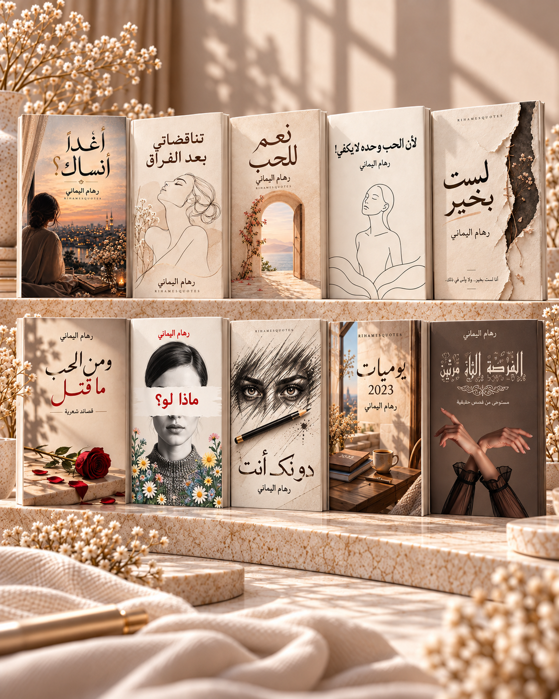 المجموعة الكاملة لرهام اليماني | 10 كتب ورقية